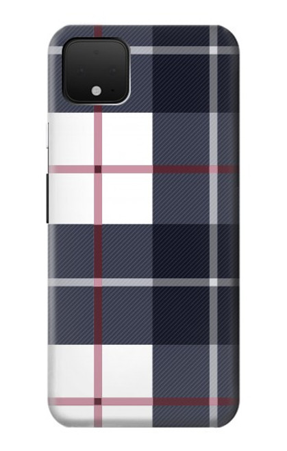 W3452 Plaid Fabric Pattern Hard Case and Leather Flip Case For Google Pixel 4 XL