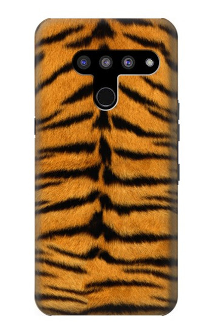 W0576 Tiger Skin Hard Case and Leather Flip Case For LG V50, LG V50 ThinQ 5G