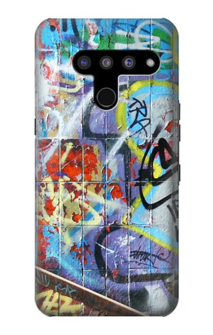 W0588 Wall Graffiti Hard Case and Leather Flip Case For LG V50, LG V50 ThinQ 5G