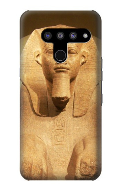 W1973 Sphinx Egyptian Hard Case and Leather Flip Case For LG V50, LG V50 ThinQ 5G