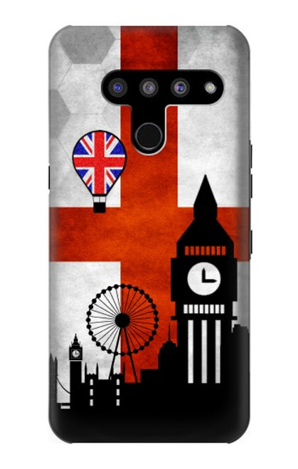 W2979 England Football Soccer Euro 2016 Hard Case and Leather Flip Case For LG V50, LG V50 ThinQ 5G