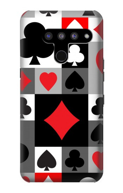 W3463 Poker Card Suit Hard Case and Leather Flip Case For LG V50, LG V50 ThinQ 5G