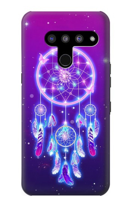 W3484 Cute Galaxy Dream Catcher Hard Case and Leather Flip Case For LG V50, LG V50 ThinQ 5G