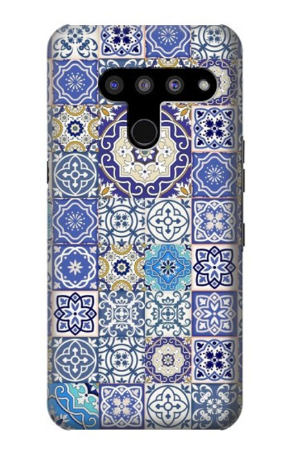 W3537 Moroccan Mosaic Pattern Hard Case and Leather Flip Case For LG V50, LG V50 ThinQ 5G