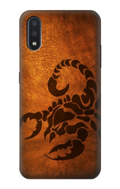 W0683 Scorpion Tattoo Hard Case and Leather Flip Case For Samsung Galaxy A01