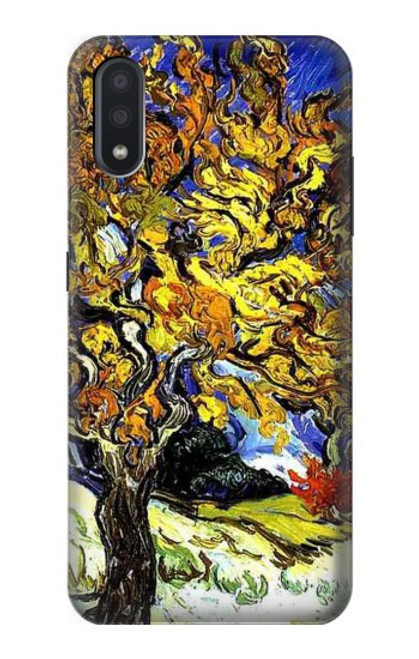 W0902 Mulberry Tree Van Gogh Hard Case and Leather Flip Case For Samsung Galaxy A01