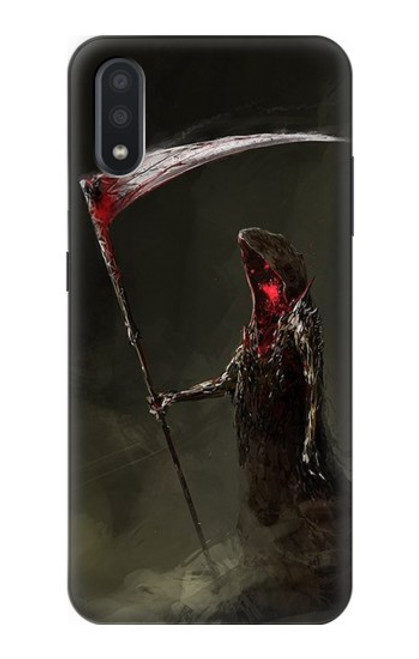 W1319 Grim Reaper Death Scythe Hard Case and Leather Flip Case For Samsung Galaxy A01