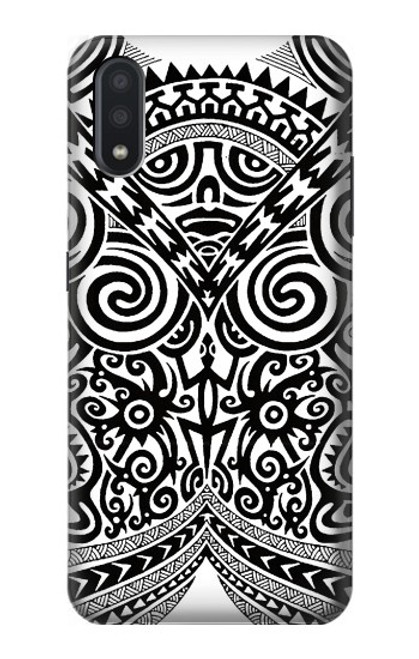 W1655 Maori Tattoo Hard Case and Leather Flip Case For Samsung Galaxy A01