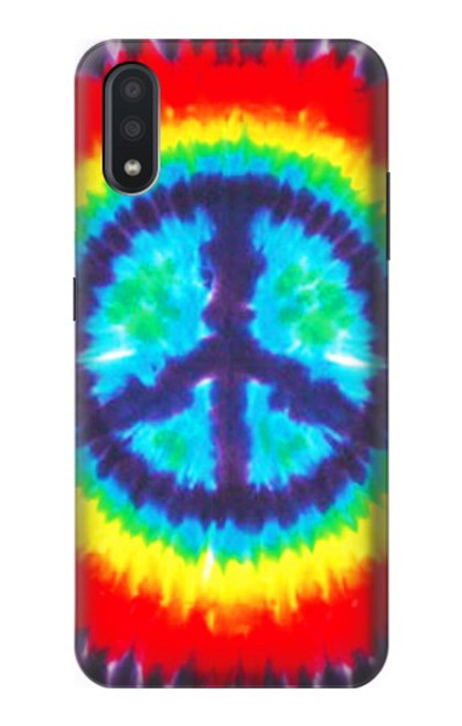 W1870 Tie Dye Peace Hard Case and Leather Flip Case For Samsung Galaxy A01