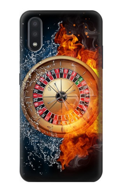 W2289 Roulette Casino Gamble Hard Case and Leather Flip Case For Samsung Galaxy A01