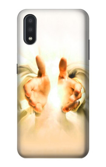 W2546 Hand of God Heaven Hard Case and Leather Flip Case For Samsung Galaxy A01