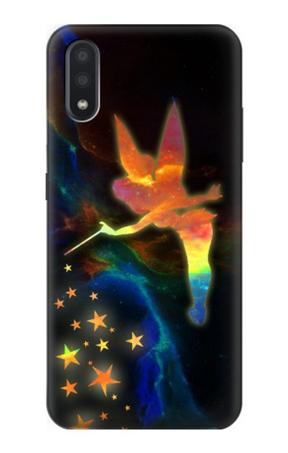 W2583 Tinkerbell Magic Sparkle Hard Case and Leather Flip Case For Samsung Galaxy A01