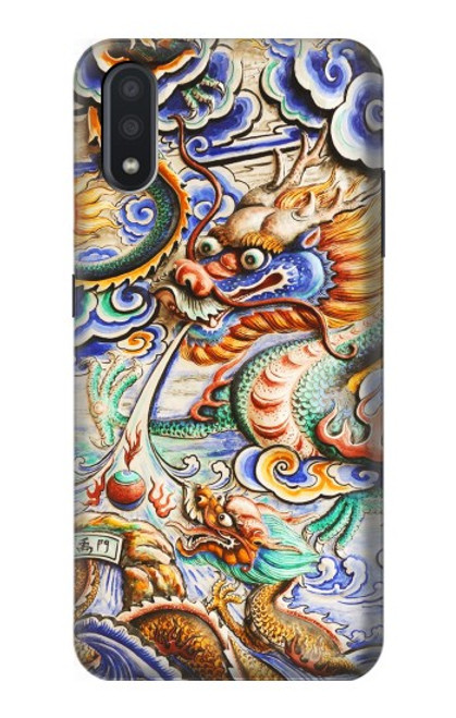 W2584 Traditional Chinese Dragon Art Hard Case and Leather Flip Case For Samsung Galaxy A01