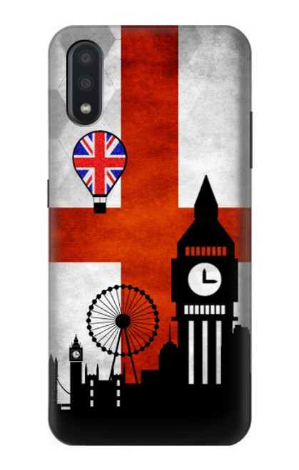 W2979 England Football Soccer Hard Case and Leather Flip Case For Samsung Galaxy A01