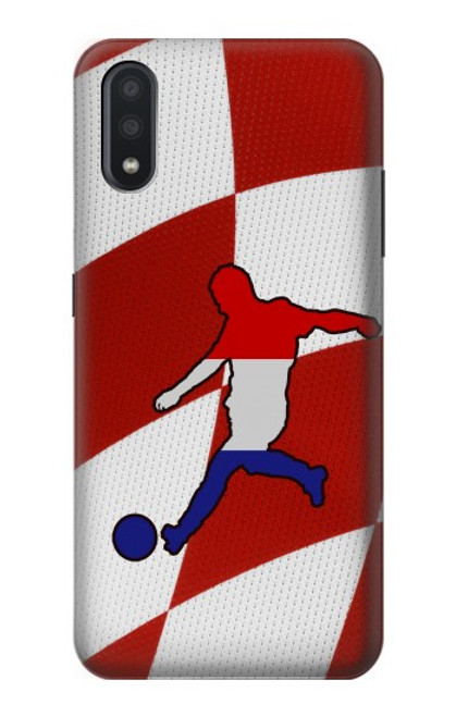 W2993 Croatia Football Soccer Hard Case and Leather Flip Case For Samsung Galaxy A01