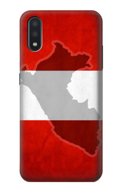 W3018 Peru Flag Hard Case and Leather Flip Case For Samsung Galaxy A01