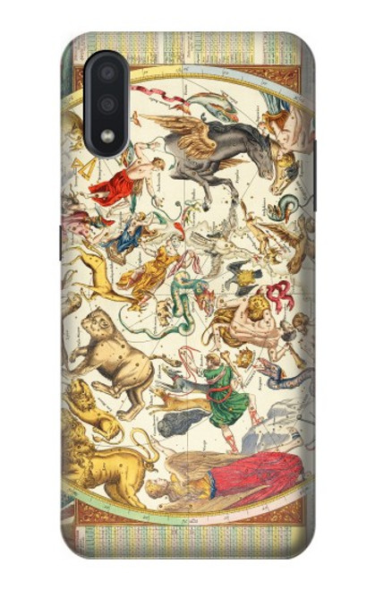 W3145 Antique Constellation Star Sky Map Hard Case and Leather Flip Case For Samsung Galaxy A01