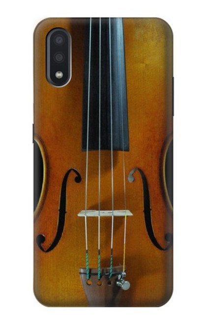 W3234 Violin Hard Case and Leather Flip Case For Samsung Galaxy A01