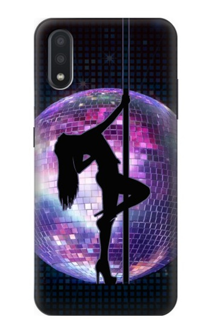 W3284 Sexy Girl Disco Pole Dance Hard Case and Leather Flip Case For Samsung Galaxy A01