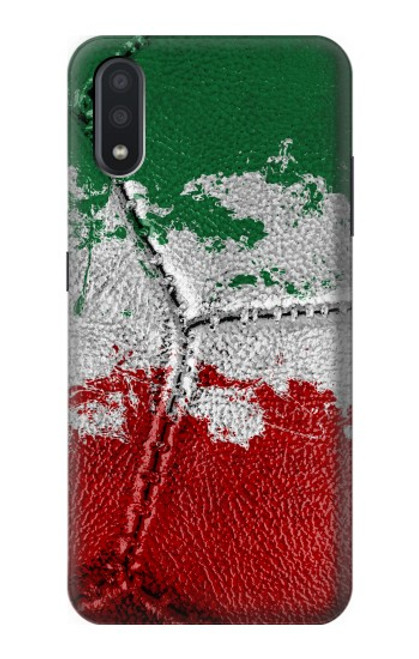 W3318 Italy Flag Vintage Football Graphic Hard Case and Leather Flip Case For Samsung Galaxy A01