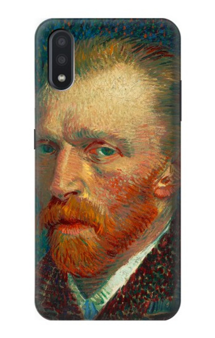 W3335 Vincent Van Gogh Self Portrait Hard Case and Leather Flip Case For Samsung Galaxy A01