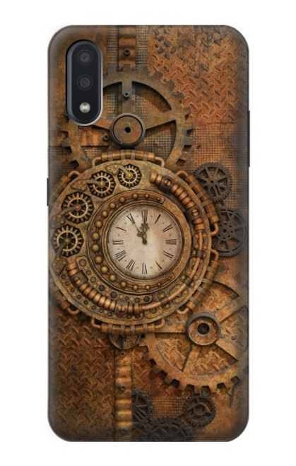 W3401 Clock Gear Steampunk Hard Case and Leather Flip Case For Samsung Galaxy A01