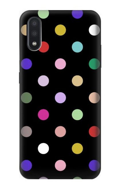 W3532 Colorful Polka Dot Hard Case and Leather Flip Case For Samsung Galaxy A01