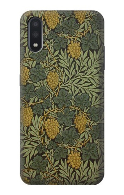 W3662 William Morris Vine Pattern Hard Case and Leather Flip Case For Samsung Galaxy A01