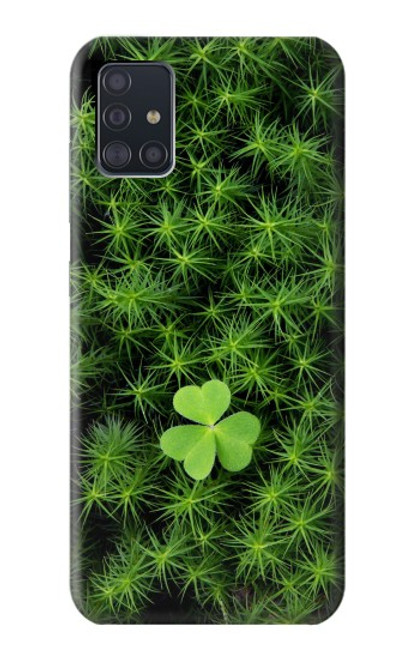 W0358 Clover Lucky Leaf Hard Case and Leather Flip Case For Samsung Galaxy A51