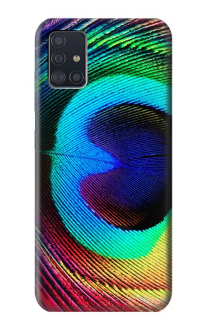 W0511 Peacock Hard Case and Leather Flip Case For Samsung Galaxy A51