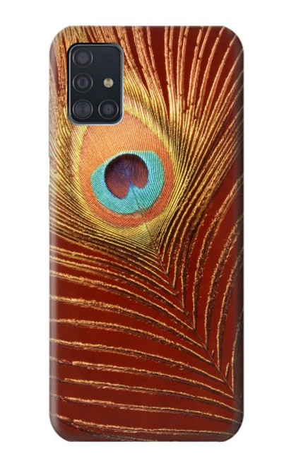 W0512 Peacock Hard Case and Leather Flip Case For Samsung Galaxy A51