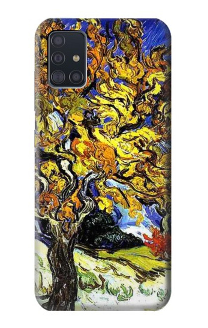 W0902 Mulberry Tree Van Gogh Hard Case and Leather Flip Case For Samsung Galaxy A51