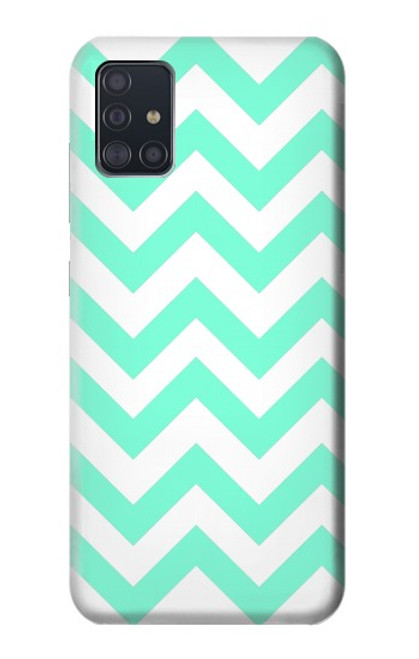 W1723 Mint Chevron Zigzag Hard Case and Leather Flip Case For Samsung Galaxy A51