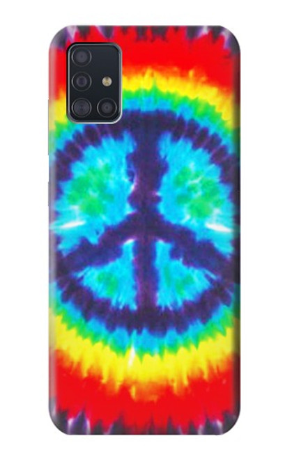 W1870 Tie Dye Peace Hard Case and Leather Flip Case For Samsung Galaxy A51