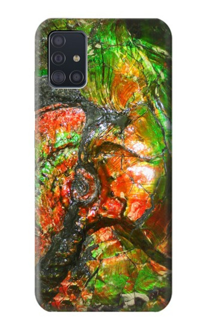 W2694 Ammonite Fossil Hard Case and Leather Flip Case For Samsung Galaxy A51