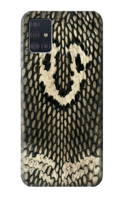 W2711 King Cobra Snake Skin Graphic Printed Hard Case and Leather Flip Case For Samsung Galaxy A51