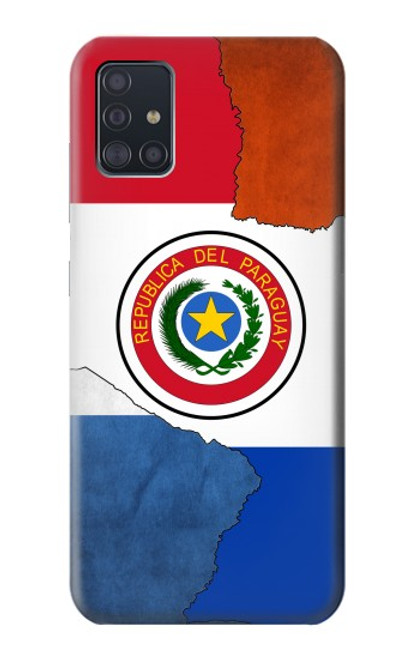 W3017 Paraguay Flag Hard Case and Leather Flip Case For Samsung Galaxy A51