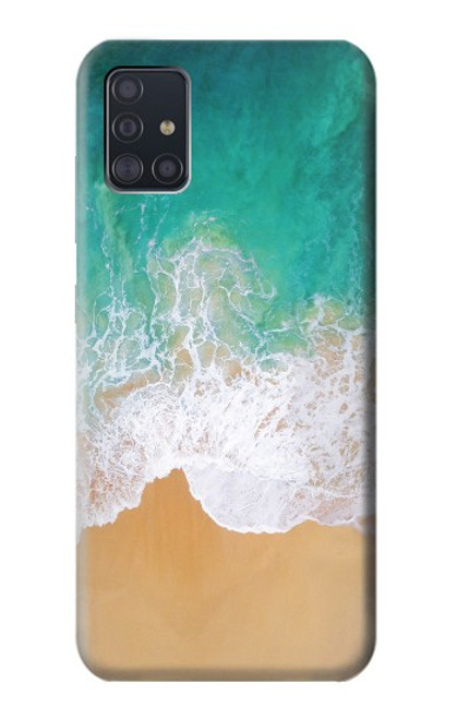 W3150 Sea Beach Hard Case and Leather Flip Case For Samsung Galaxy A51