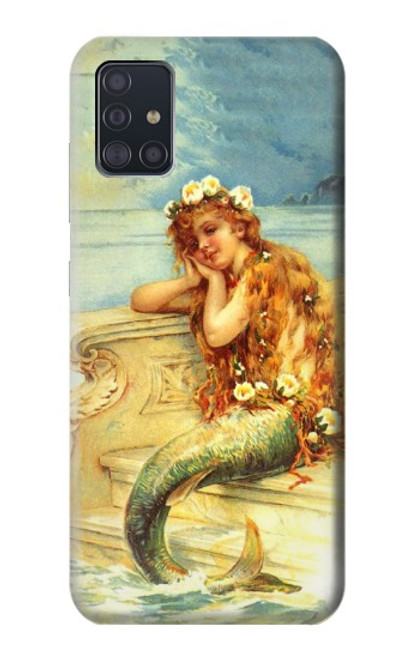 W3184 Little Mermaid Painting Hard Case and Leather Flip Case For Samsung Galaxy A51