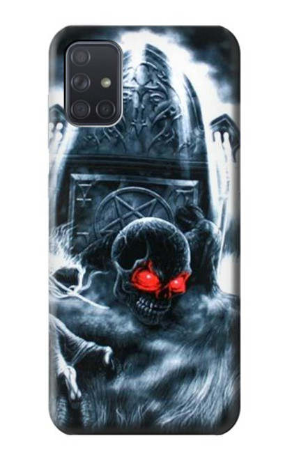 W0297 Zombie Dead Man Hard Case and Leather Flip Case For Samsung Galaxy A71