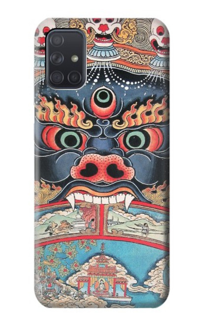 W0572 Tibet Art Hard Case and Leather Flip Case For Samsung Galaxy A71