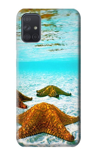 W1679 Starfish Sea Beach Hard Case and Leather Flip Case For Samsung Galaxy A71