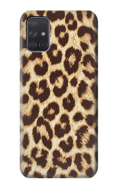 W2204 Leopard Pattern Graphic Printed Hard Case and Leather Flip Case For Samsung Galaxy A71