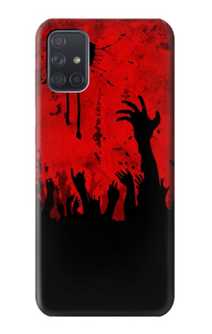 W2458 Zombie Hands Hard Case and Leather Flip Case For Samsung Galaxy A71