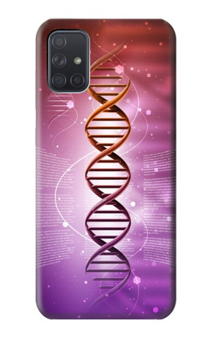 W2573 Dna Genetic Code Hard Case and Leather Flip Case For Samsung Galaxy A71