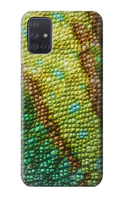 W3057 Lizard Skin Graphic Printed Hard Case and Leather Flip Case For Samsung Galaxy A71