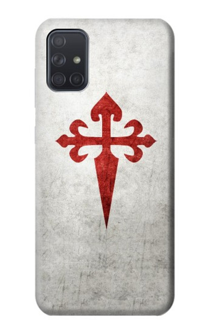 W3200 Order of Santiago Cross of Saint James Hard Case and Leather Flip Case For Samsung Galaxy A71