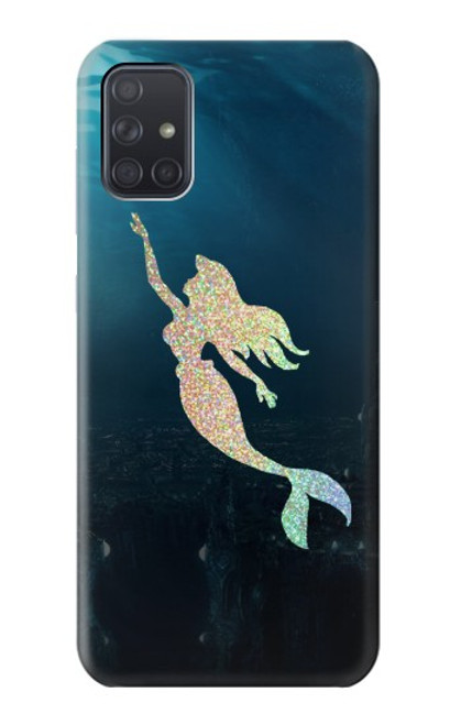 W3250 Mermaid Undersea Hard Case and Leather Flip Case For Samsung Galaxy A71