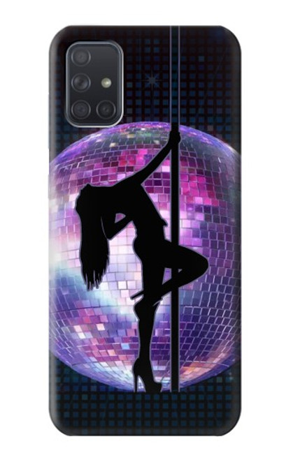 W3284 Sexy Girl Disco Pole Dance Hard Case and Leather Flip Case For Samsung Galaxy A71