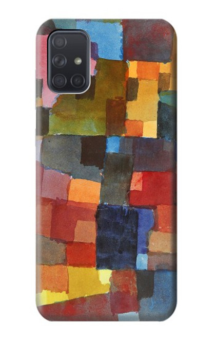 W3341 Paul Klee Raumarchitekturen Hard Case and Leather Flip Case For Samsung Galaxy A71